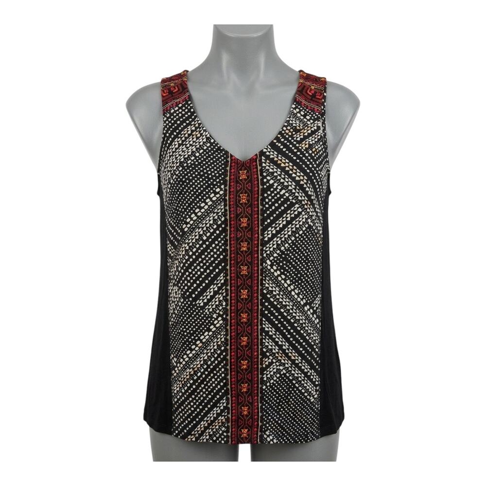 Sanctuary Anthropologie Boho Embroidered Geometric Modal Sleeveless Tank Top S